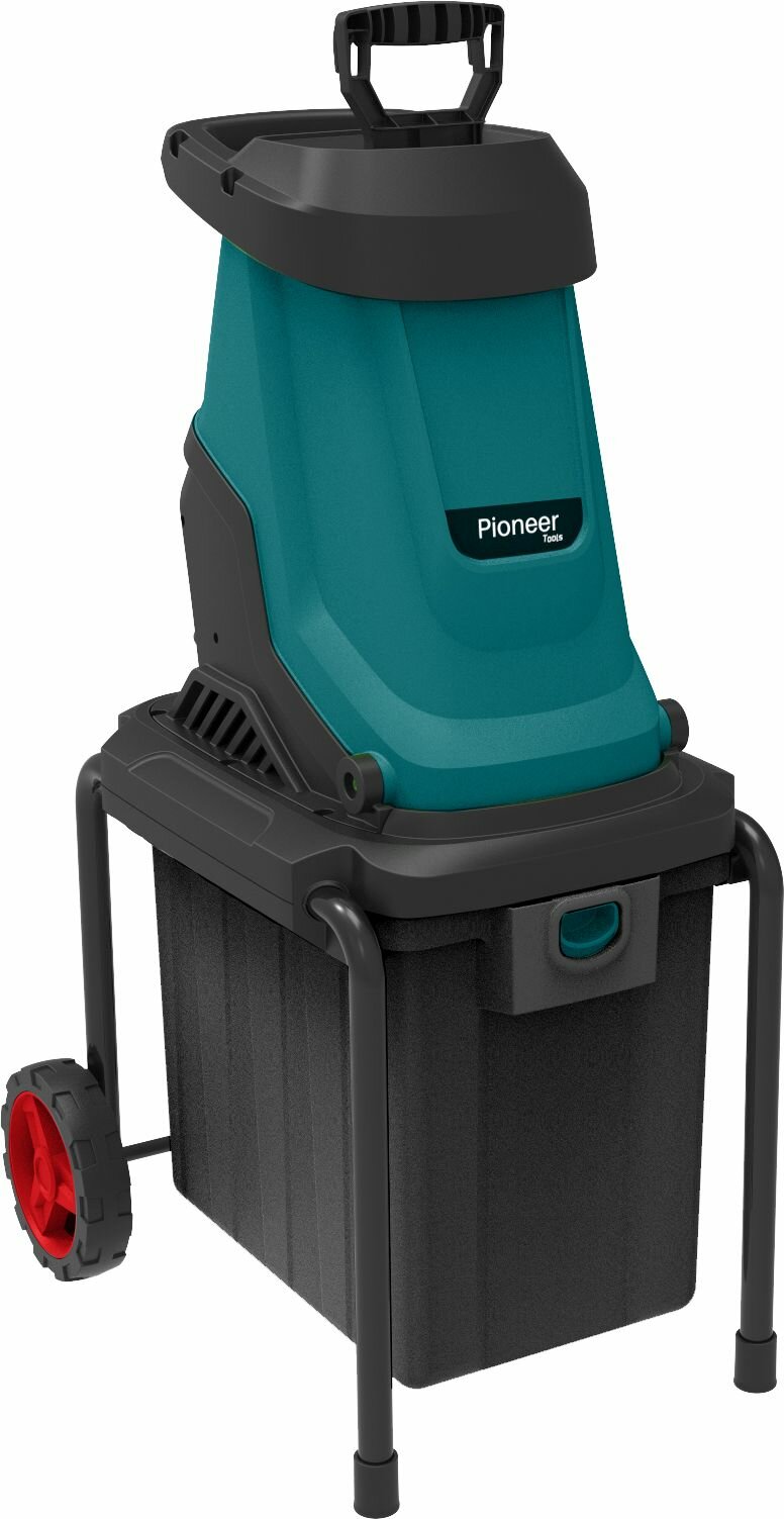 Садовый измельчитель электрический Pioneer ESH-2800-01 / контейнер 50 л 4500 об/мин диаметр резки 45 мм 2800 Вт
