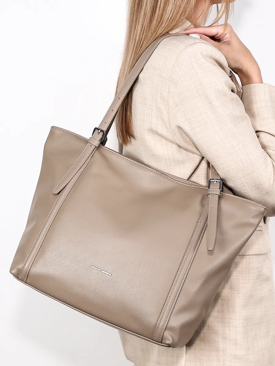 Сумка тоут DAVID JONES, кофе — фото 1