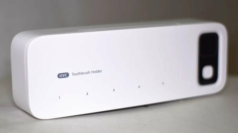 Изображение Умный Ультрафиолетовый стерилизатор для зубных щеток Xiaomi белое/ Держатель для зубных щеток