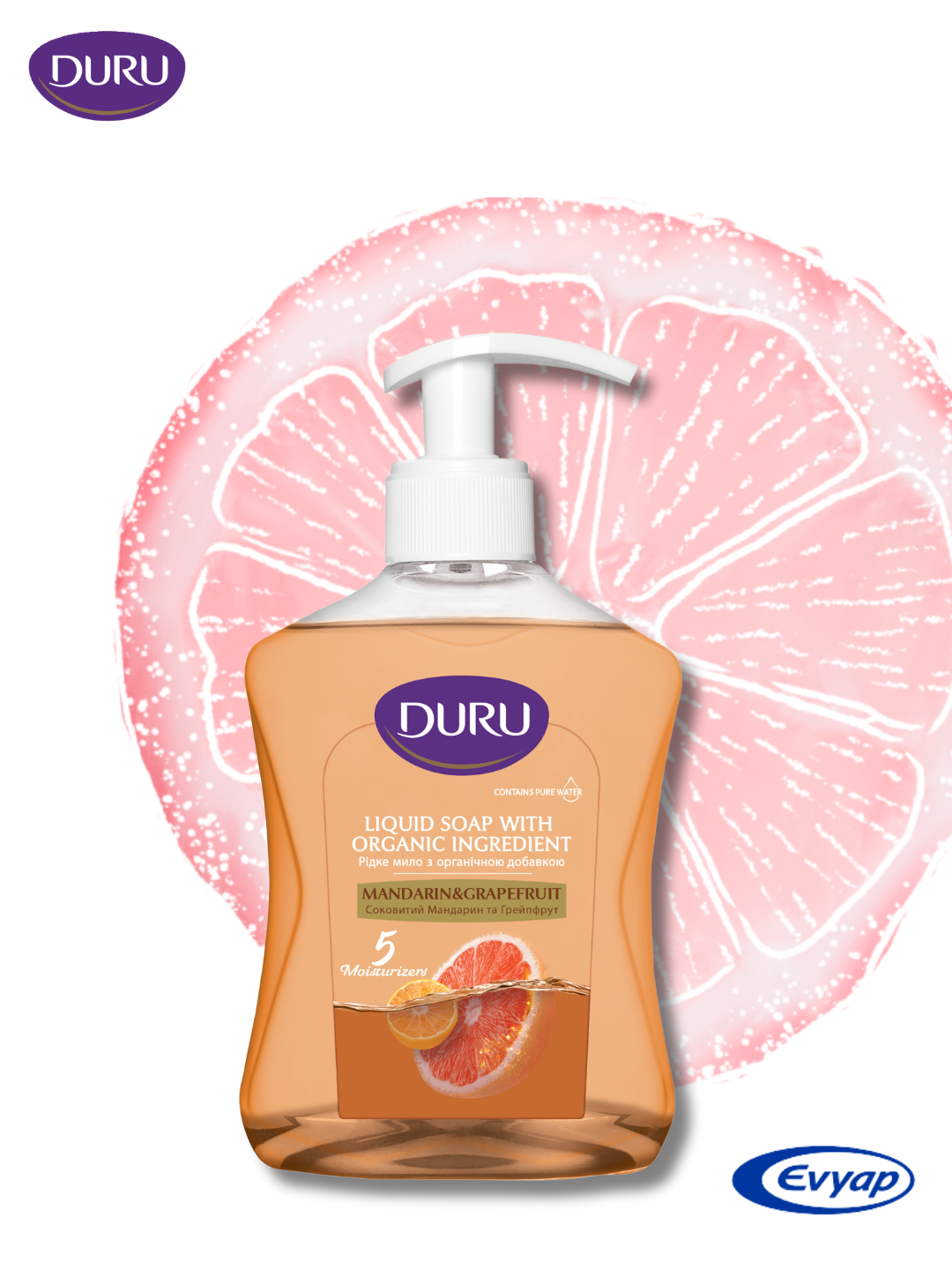 Жидкое мыло Duru Mand & Grapefruit, 300 мл