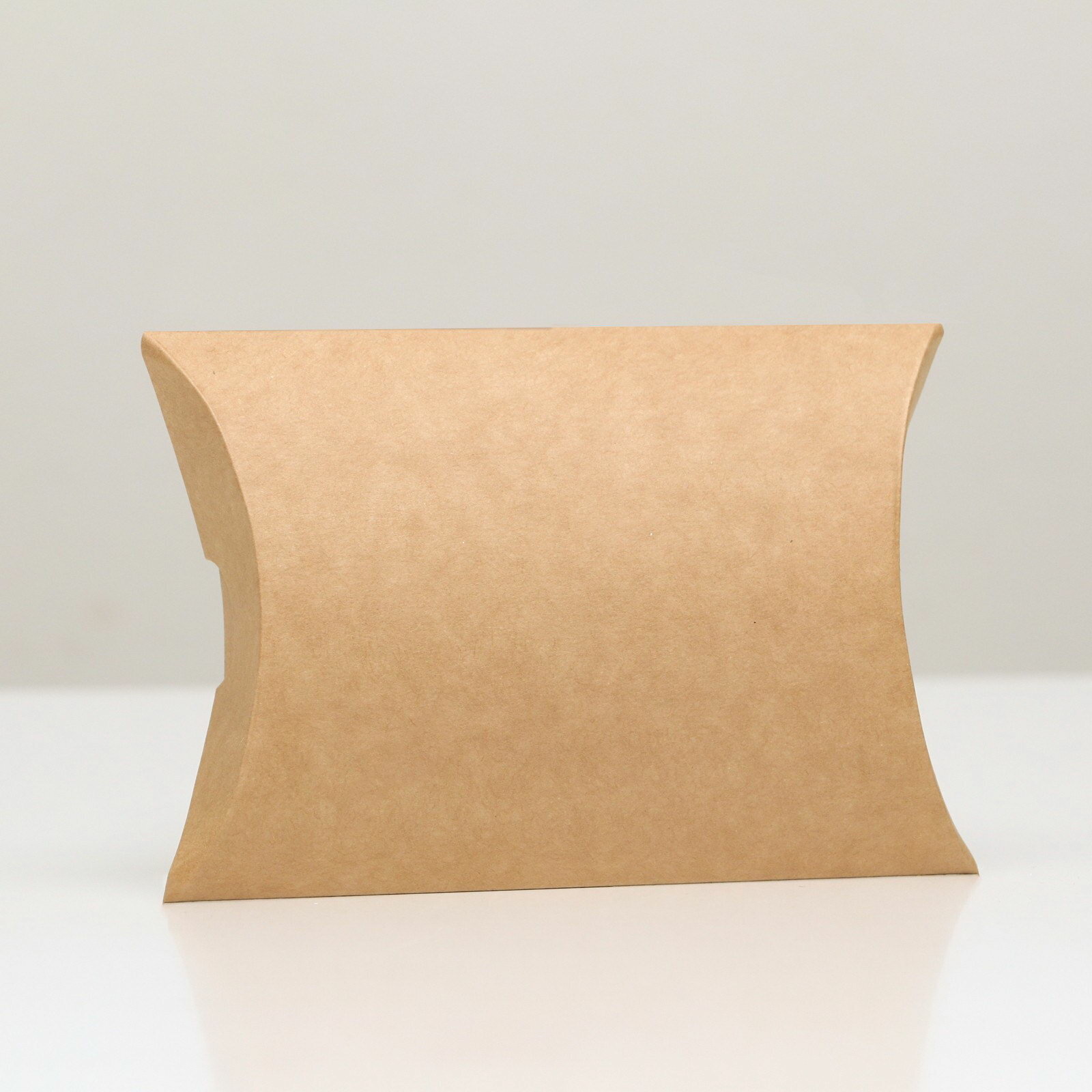 Коробка складная подушка крафт 15x11x3 см вид: коробки-подушки 10 шт.