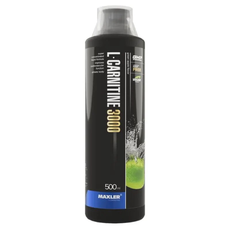 Жидкость Maxler L-Carnitine, 3000, 480 мл, вкус клубничный киви