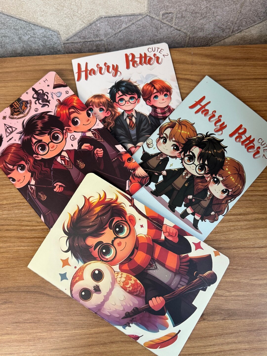 Тетрадь- ежедневник в клетку, обложка с изображениями Harry Potter, 40 листов