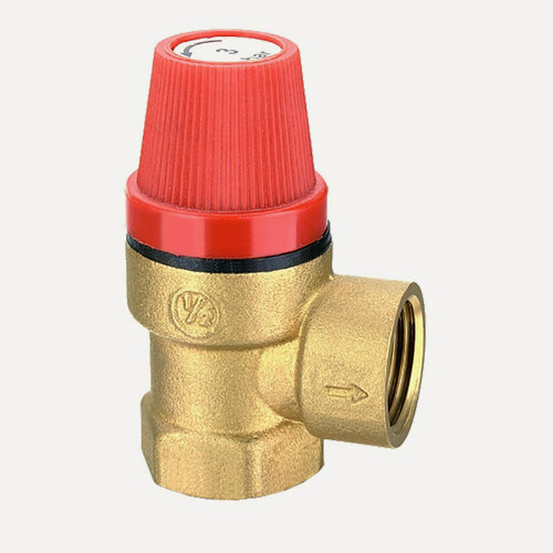 Изображение товара Клапан предохранительный СТМ термо, 1/2" гайка-гайка 1,5 Бар