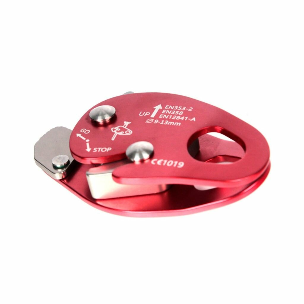 Аксессуары для скалолазания Автозахват для альпинизма - Красный 1 (с регулировочной пластиной)