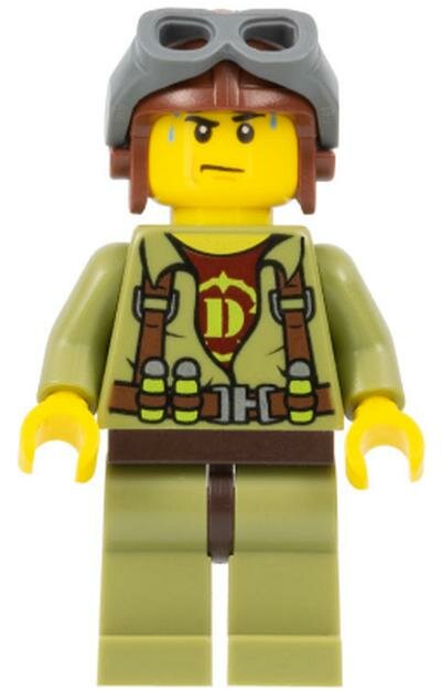 Минифигурка Lego dino002 Hero - Helicopter Pilot