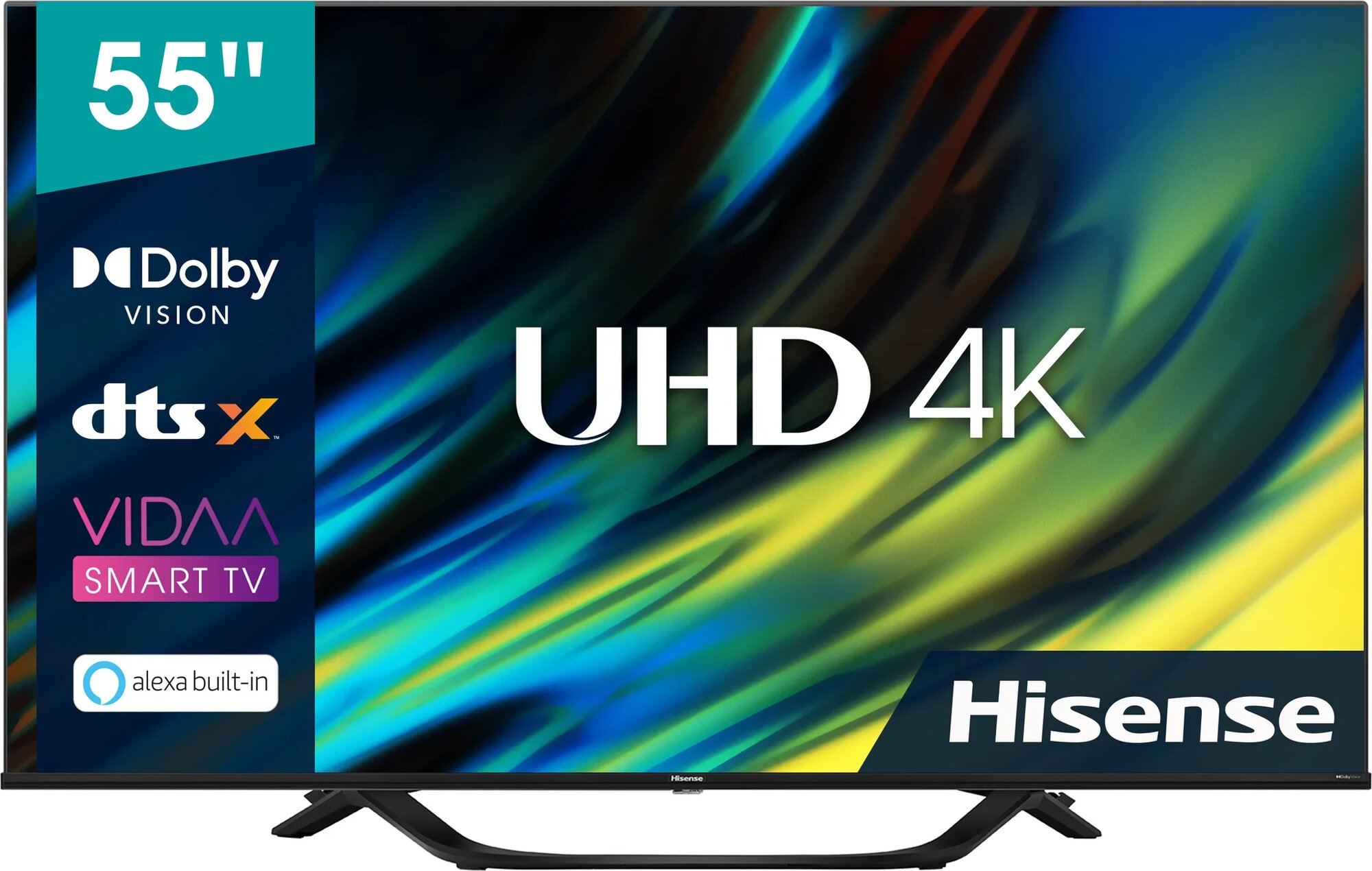 Телевизор Hisense 55A6K Smart 4K UHD в ПОДАРОК предоставляется Саундбар c сабвуфером Awei Y520 110w мощности