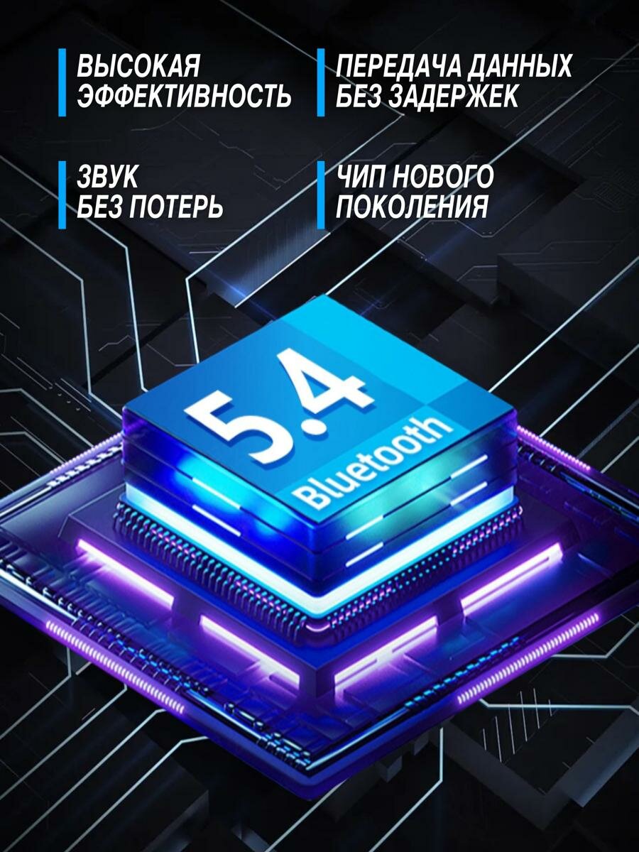 USB Bluetooth 5.4 адаптер для ПК, компьютера, ноутбука, наушников Windows 8.1 / 10 / 11, универсальный — фото 1