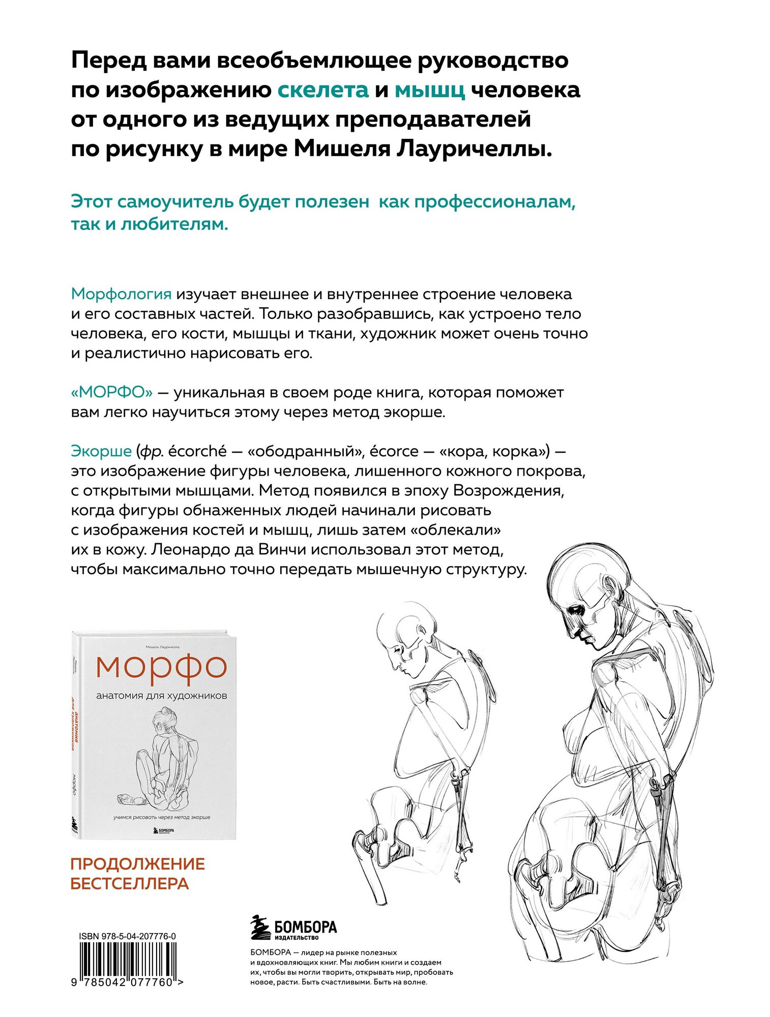 Морфо. Скелет и мышцы человека. Анатомия для художников — фото 1