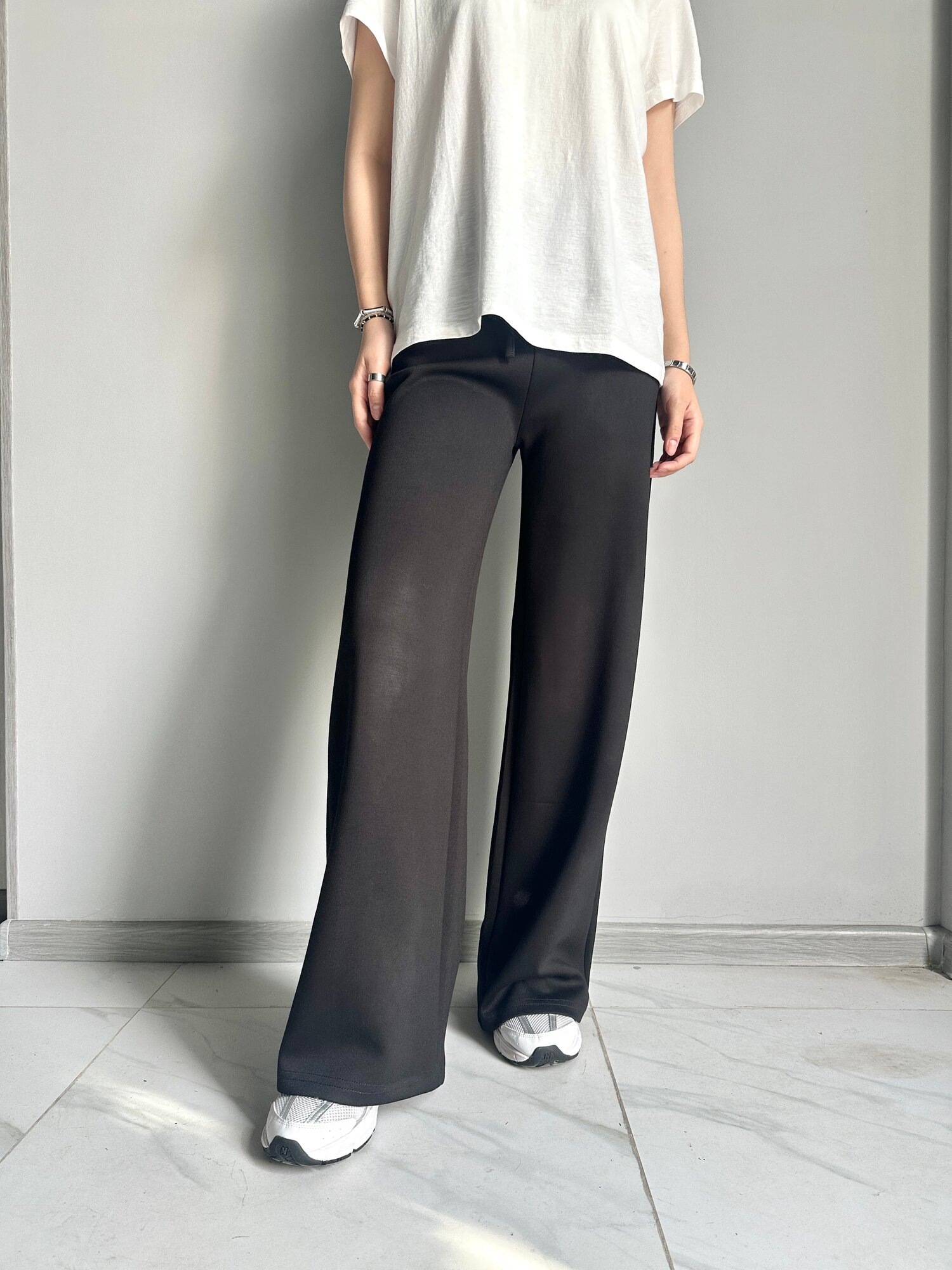 Брюки спортивные INK Серый, черный, синий, размер XL, черный — фото 1