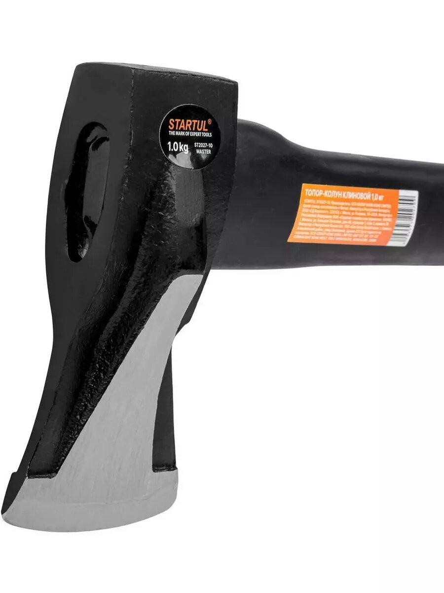 Топор колун для дров 1кг универсальный STARTUL Master, с фиберглассовой рукояткой ST2027-10 — фото 1