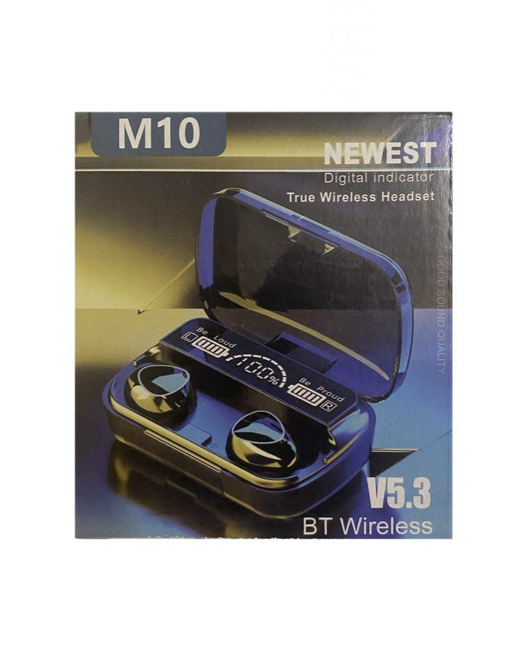 Беспроводные наушники NEWEST M10 True Wireless Headset Black