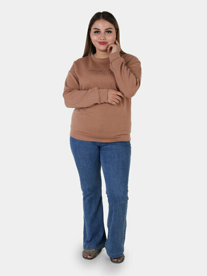 Свитер размер 48, , карамельный — фото 1