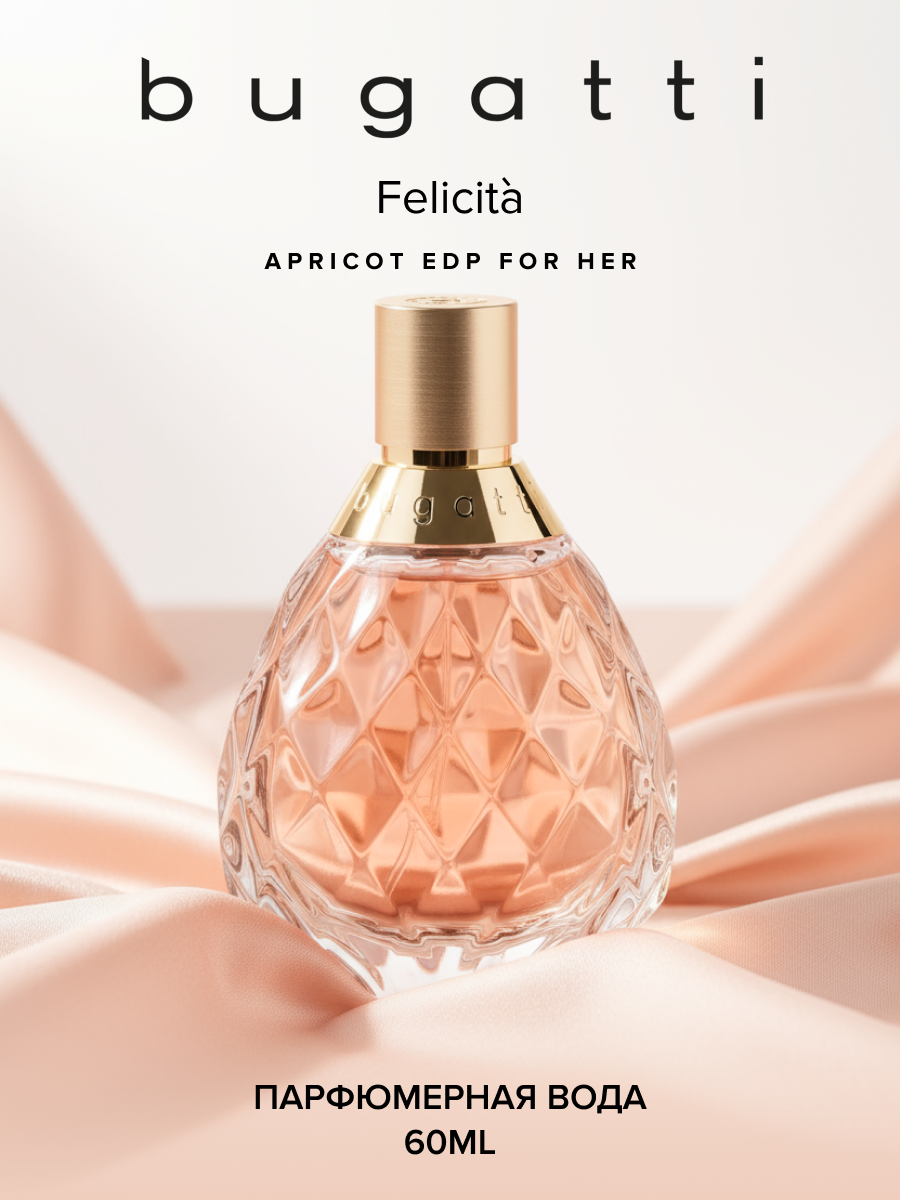 Bugatti Парфюмерная вода женская Felicita Apricot 60 мл