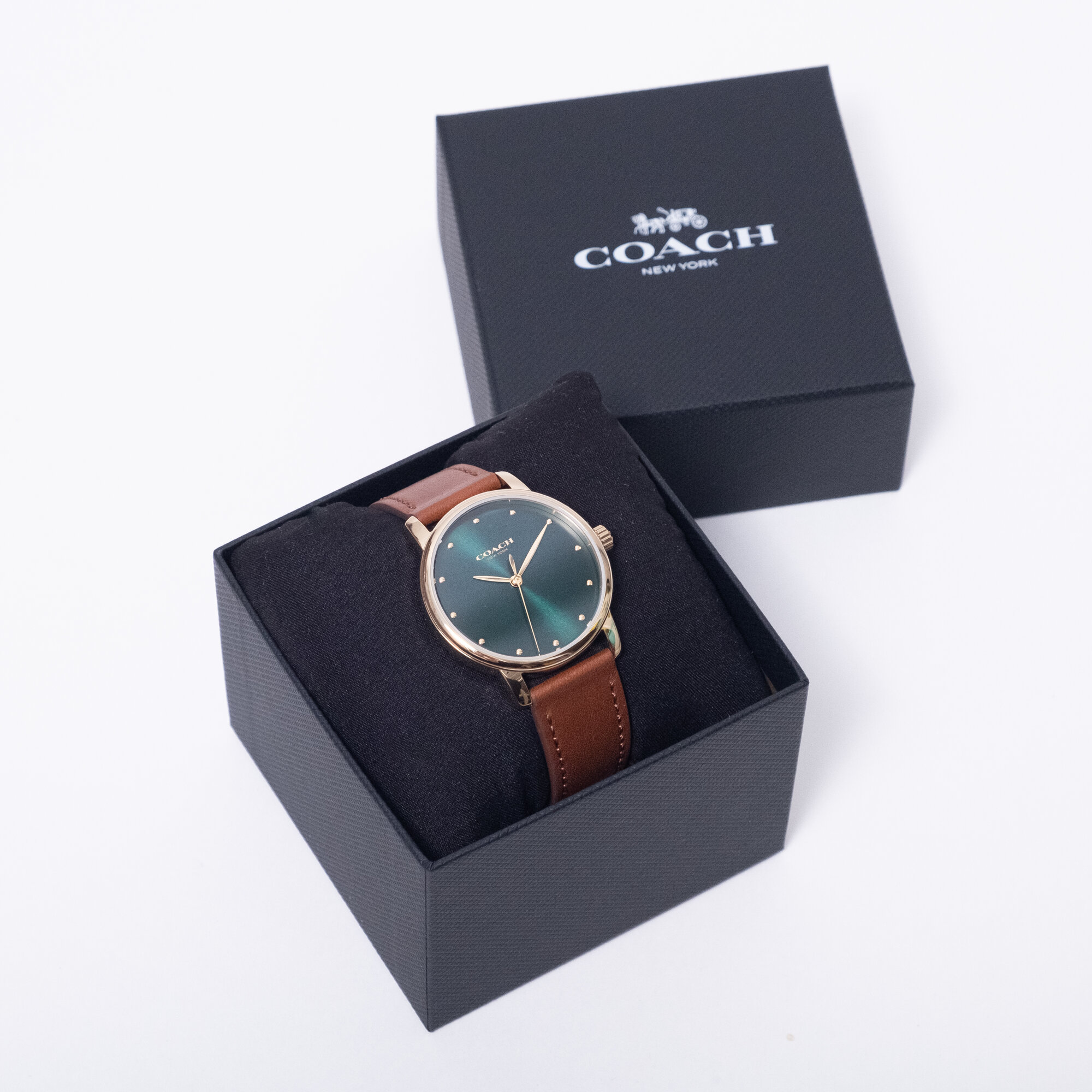 Наручные часы Coach, коричневый/зеленый — фото 1