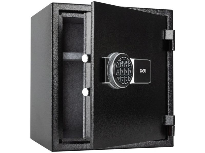 Сейф офисный Deli ET587 огнестойкий 420x380x300мм электронный ключевой