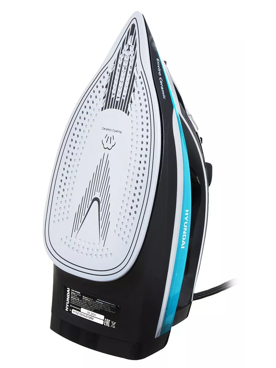 Утюг H-SI01336 2800Вт черный/голубой — фото 1