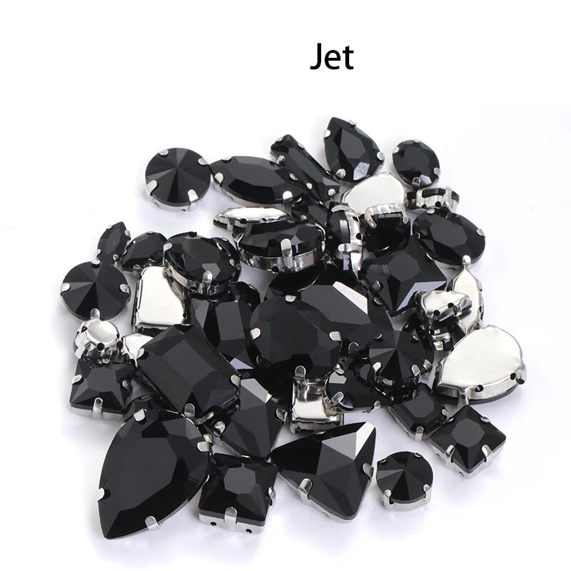 Стразы черные Jet для рукоделия