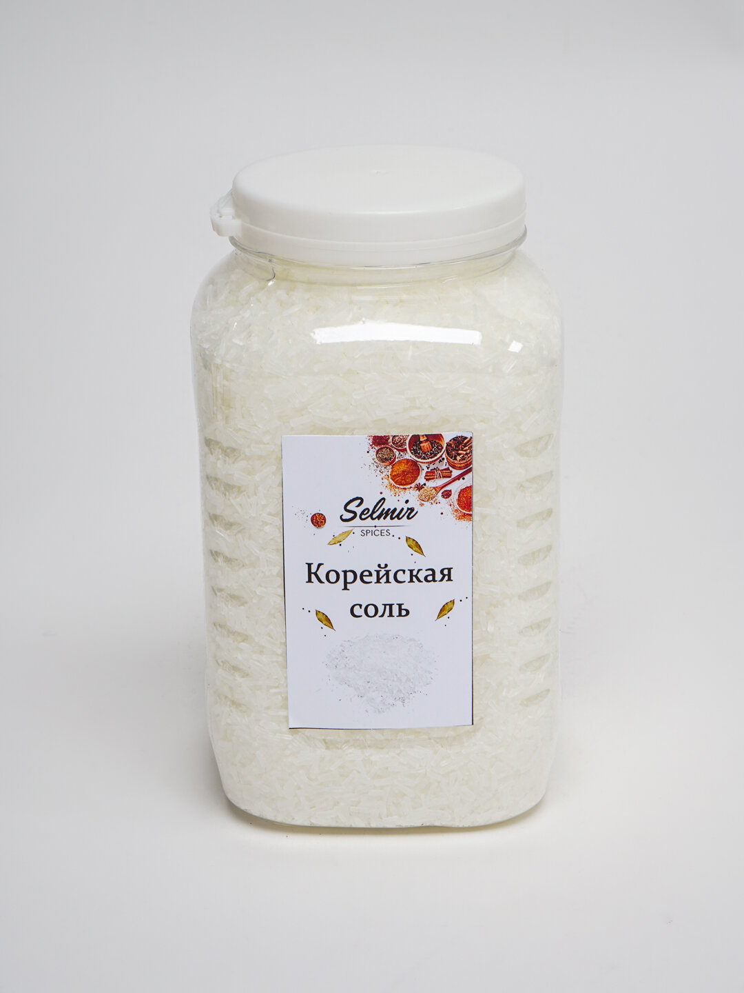 Корейская соль Selmir 550 г — пищевая соль, натуральная, для моркови по-корейски и кулинарии