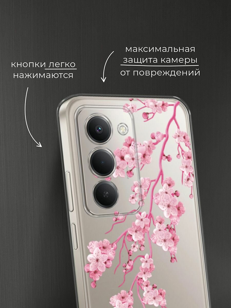 Чехол на Xiaomi Redmi 15 / Сяоми Редми 15 с принтом "Ветка сакуры 2" — фото 1