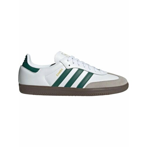 фото Кроссовки adidas samba og, полнота f, размер 8,5 uk, белый/зеленый