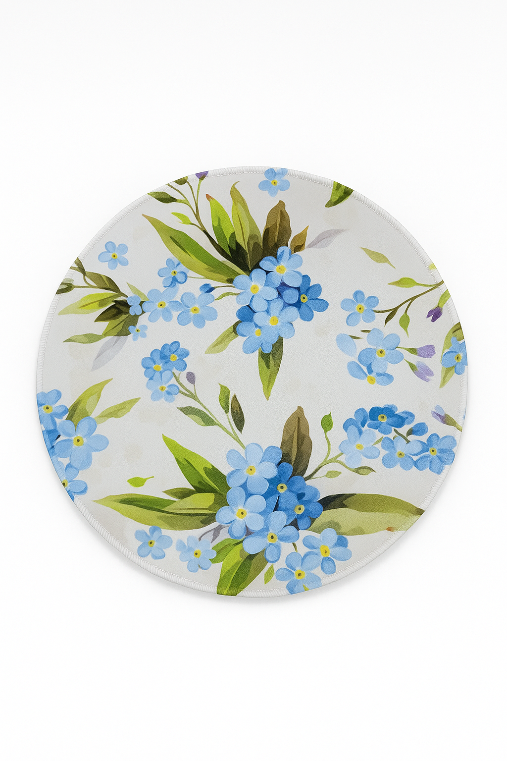 Коврик для мыши G7, 25см, с прошитыми краями, круглые узоры, цвет фуксия