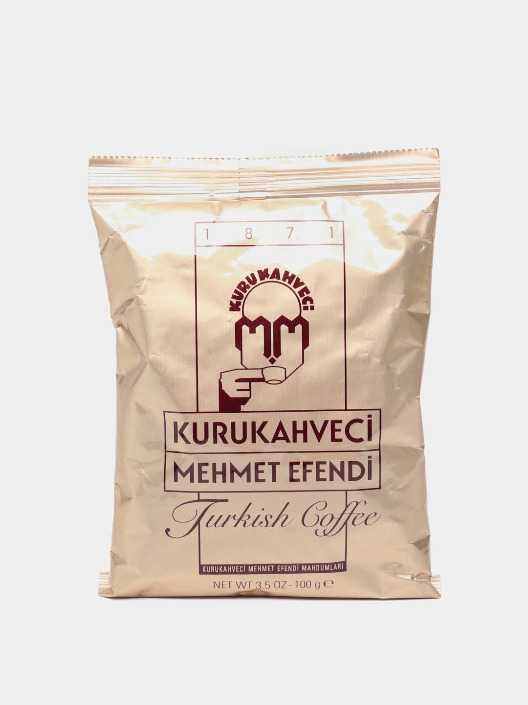 Турецкий молотый кофе Kurukahveci Mehmet Efendi — 100 г, настоящий ароматный турецкий кофе