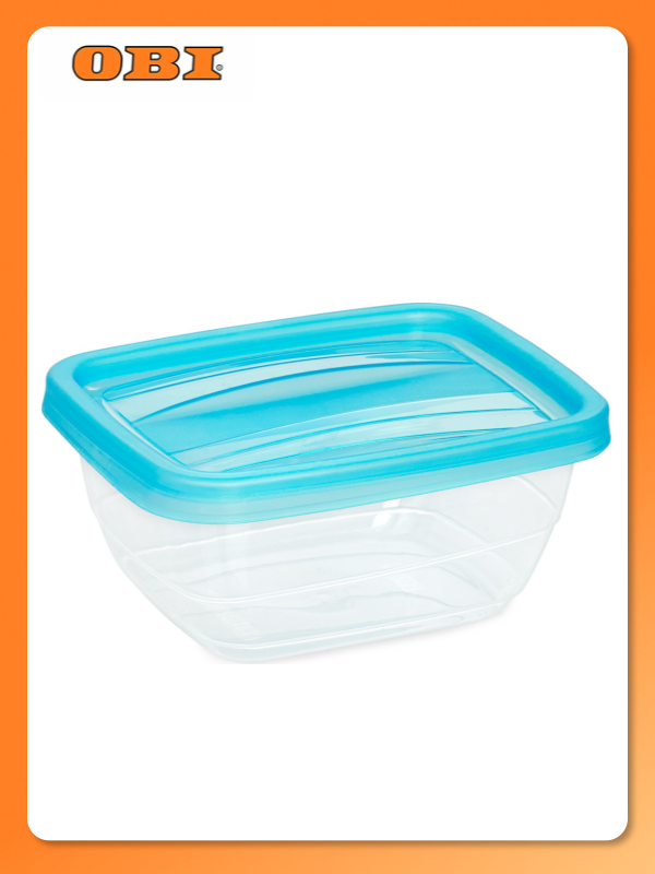 Контейнер Violet Fresco 025 л с крышкой голубой прозрачный