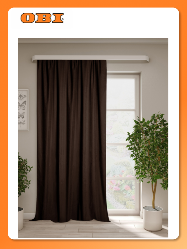Штора Блекс 200*270 см коричневый