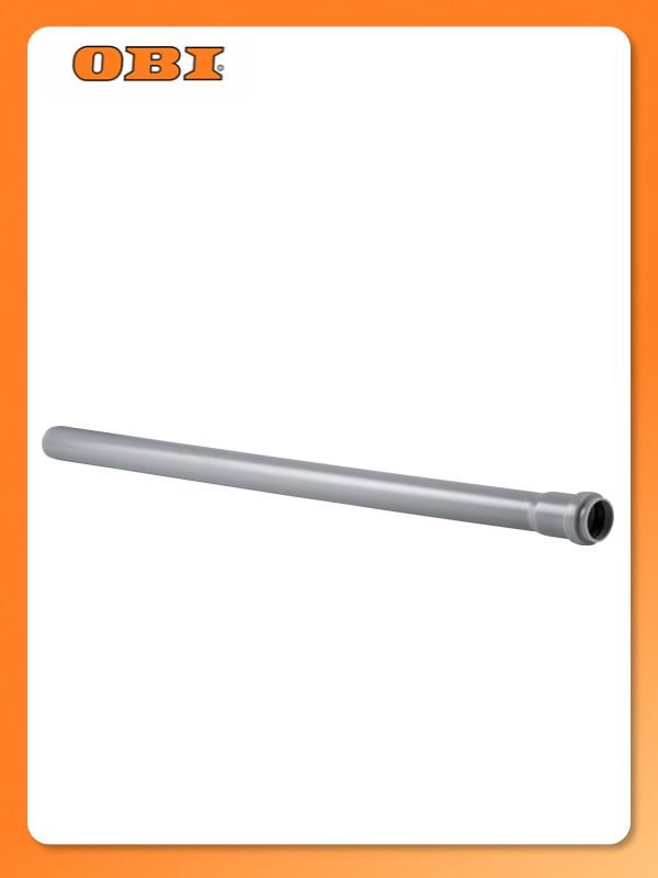 Труба RTP ВК ПП хозяйственно-бытовая серая 32x18x1000 мм