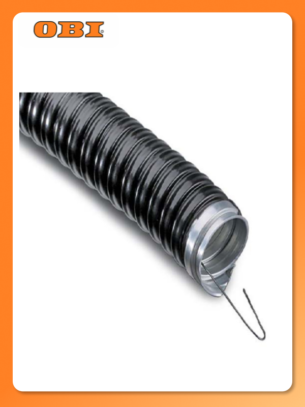 Металлорукав в ПВХ изоляции МРПИнг-15 (РЗ-Ц-ПВХнг) с зондом черный REXANT