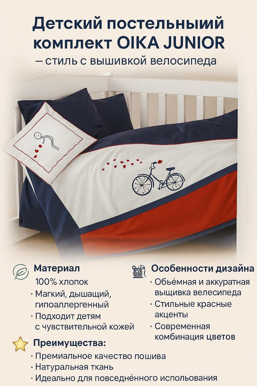 Детский постельный комплект OIKA JUNIOR — Premium Series — фото 1
