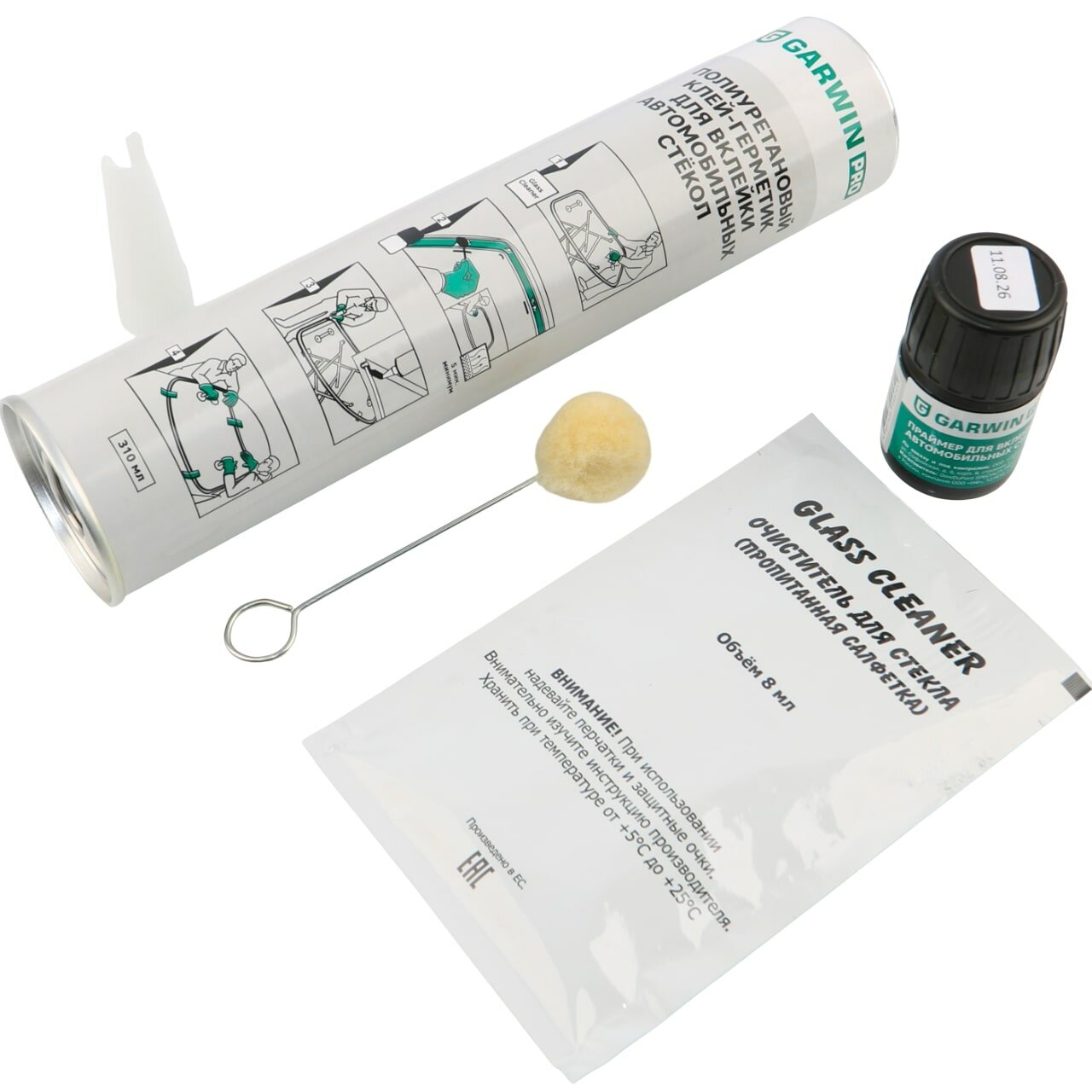 GARWIN PRO 973520-1507 Набор для вклейки автомобильных стекол GARWIN PRO 5 предметов