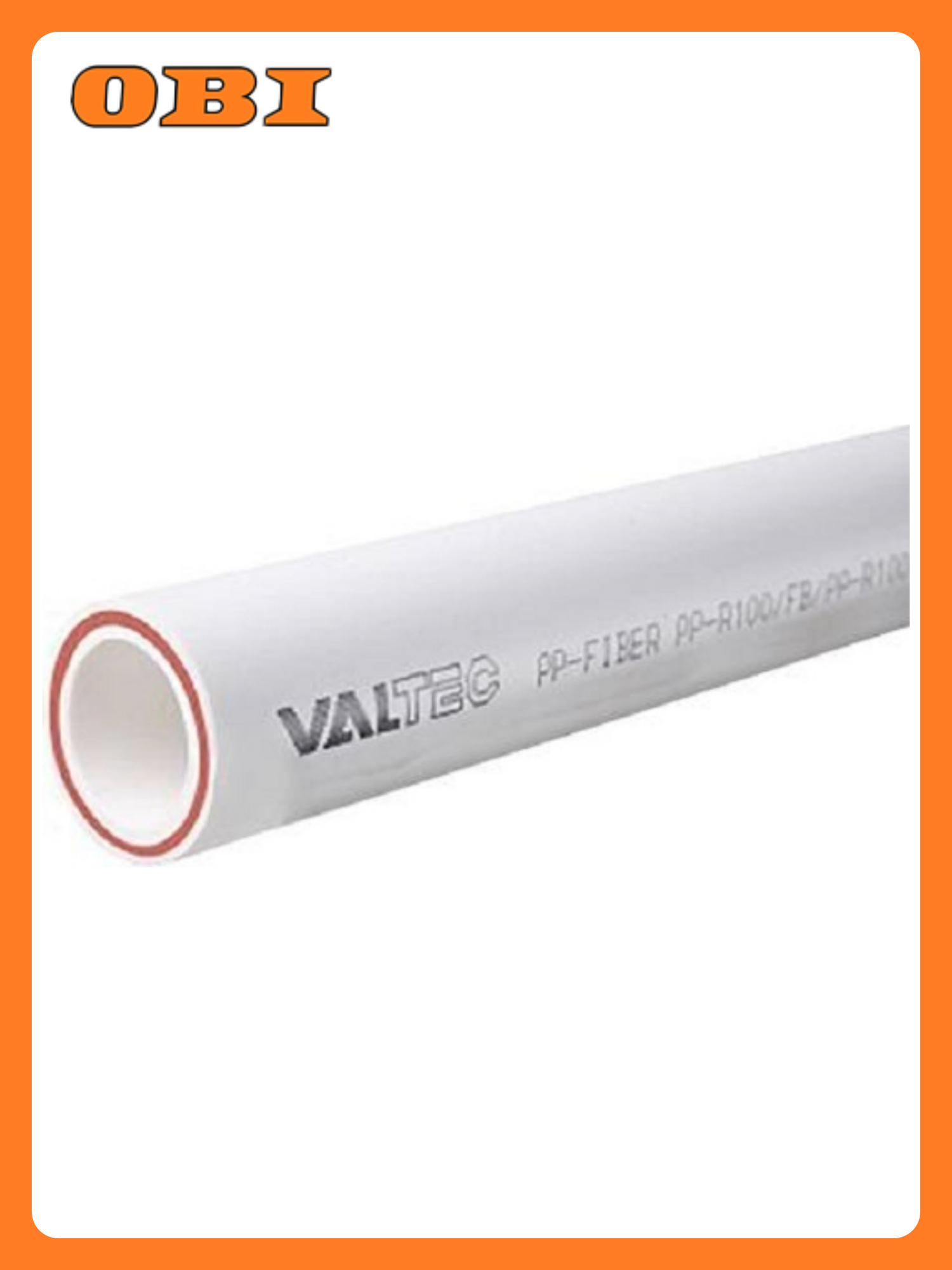 Труба VALTEC PN25 армированная стекловолокном 32x2000мм белая