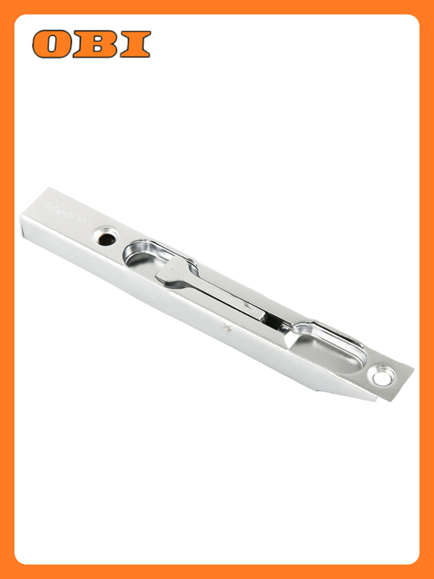 Ригель дверной PALLADIUM 5-1/2 хромированный цинковый сплав серебристый