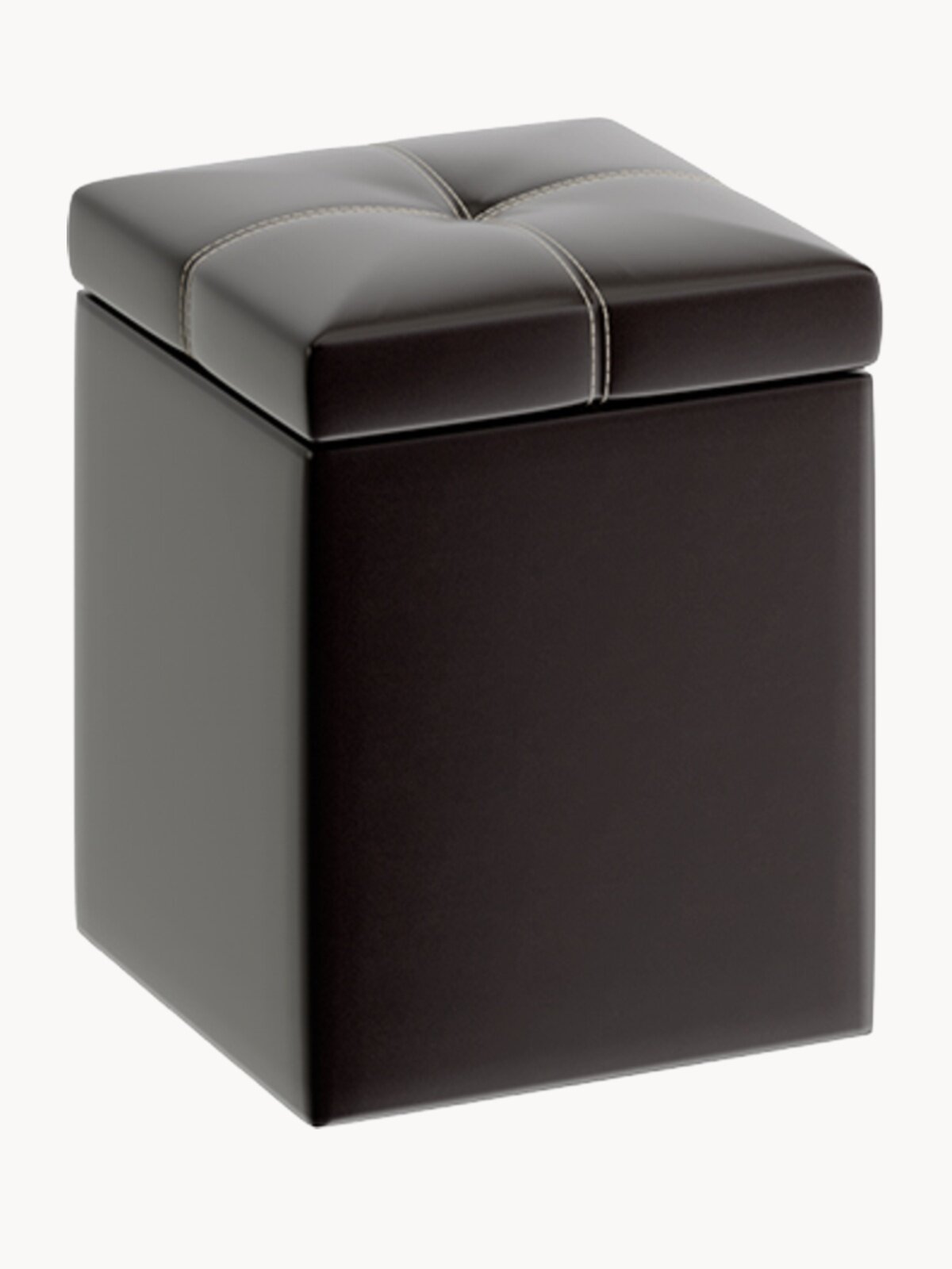 Пуф, пуфик с крышкой, квадратный коричневый Остин