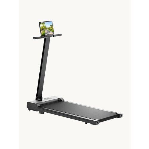Беговая дорожка, электрическая, до 120кг, складная, 2.0HP, антиударная, чёрная