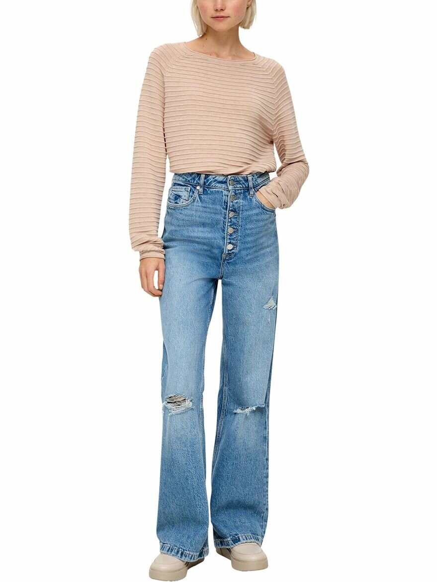 Лонгслив s.Oliver, размер M, , бежевый — фото 1