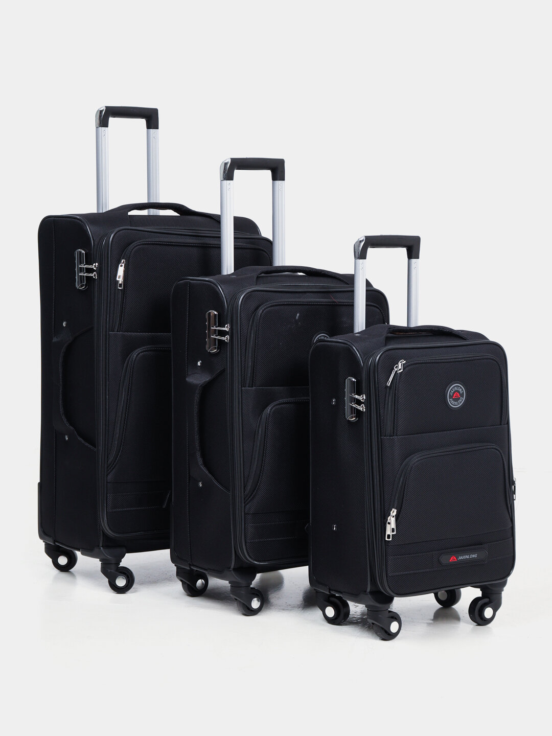 Чемодан , 120 л, размер L, черный — фото 1