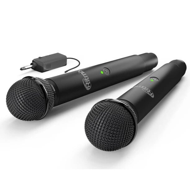 Радиосистема на два микрофона Ritmix RWM-422 black — фото 1
