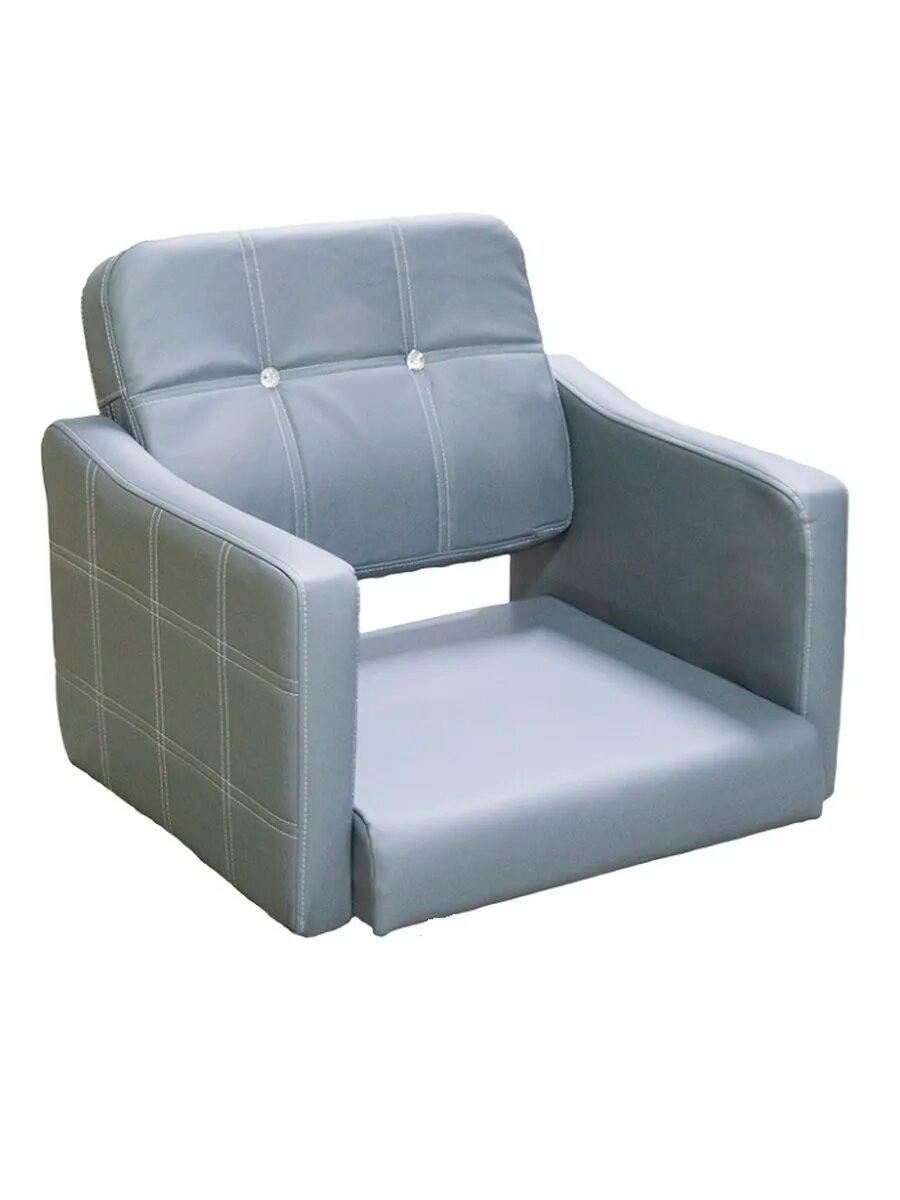 Кресло парикмахерское A-01СЕР NEW под гидравлику серое