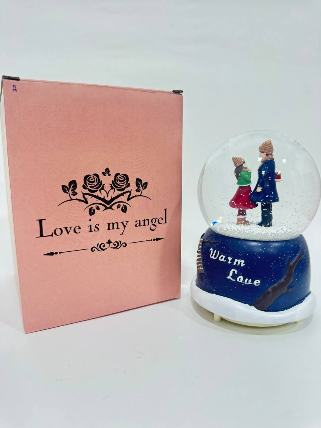 Музыкальный шар Giftmania 46-23, Голубой, светодиодный, гипс, 25 см