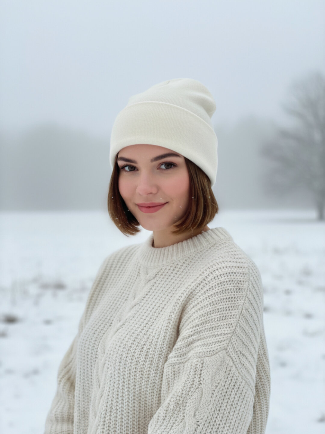 Шапка-бини для женщин