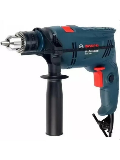 Дрель, ударный дрель, электрический дрель Bosch GSB 600 Professional — фото 1