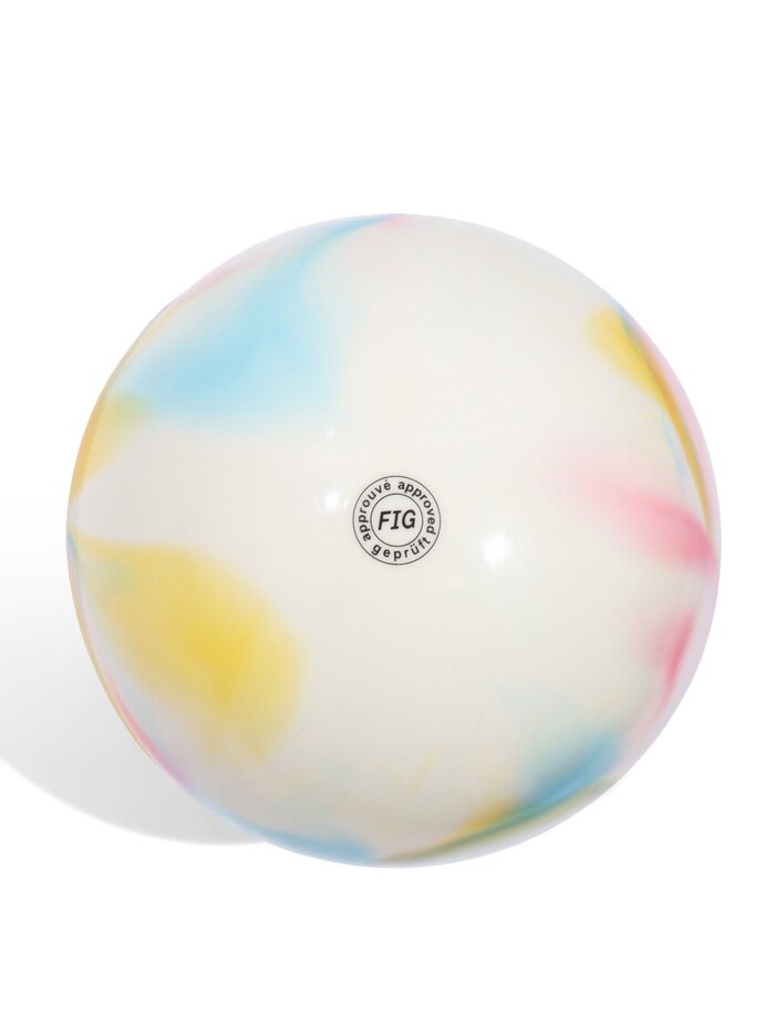 Мяч для художественной гимнастики, d=19 см, цвет радуга