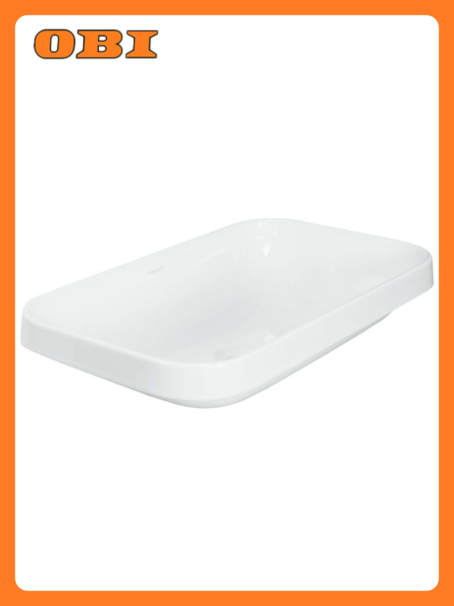 Умывальник SANITA LUXE INF врезной овальный белый 14x60x36 см