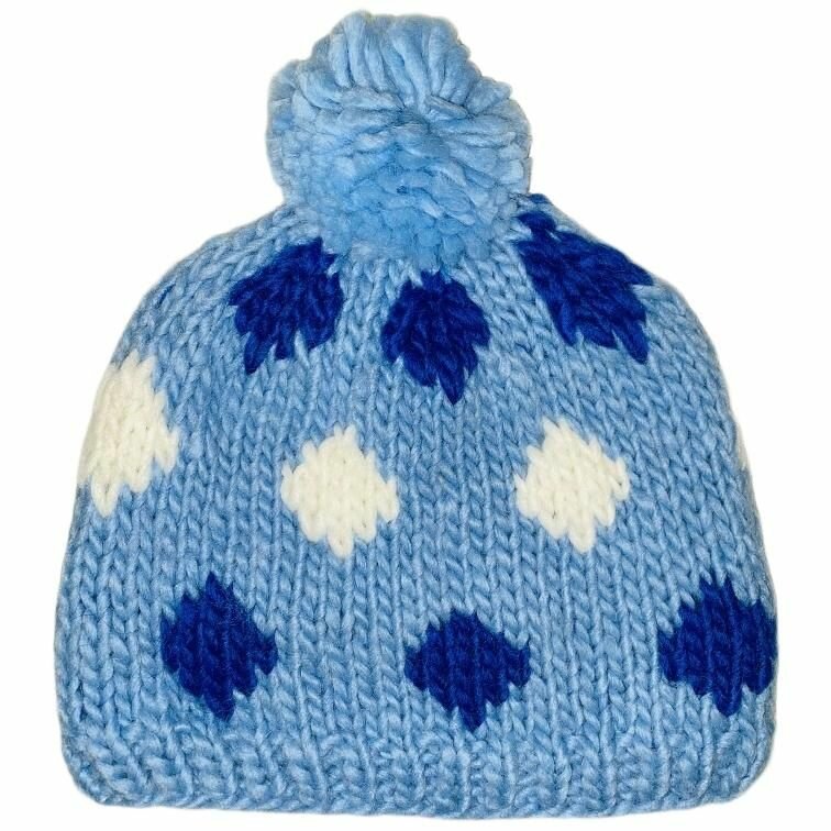 Шапка Axxon Осень-зима 2024 для детей, размер OneSize, голубой — фото 1