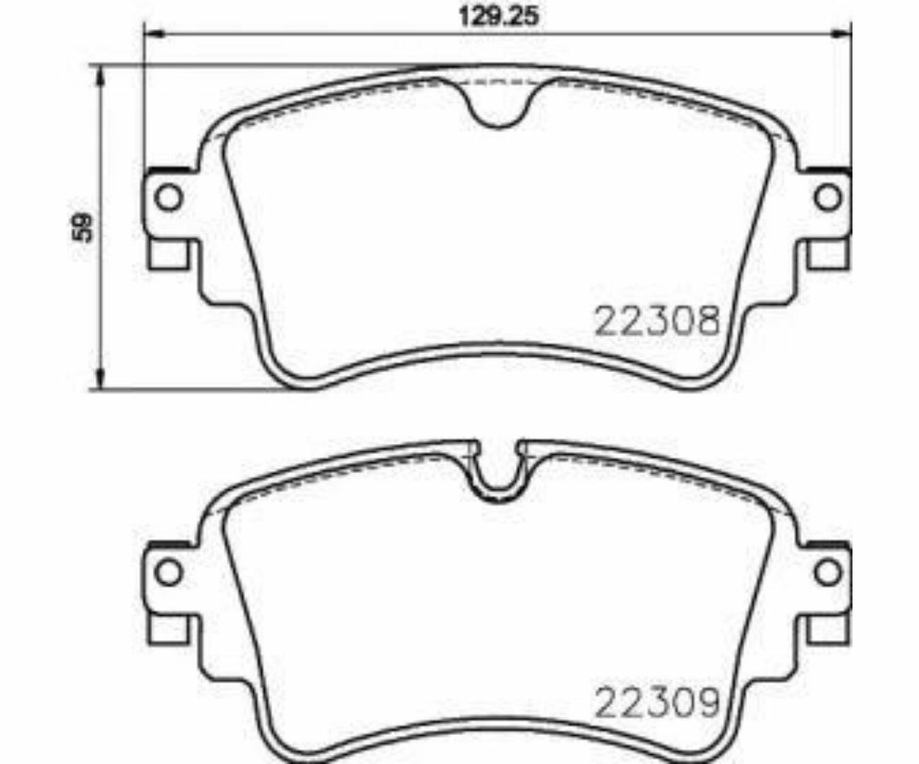 Колодки тормозные BREMBO P85154 задние, Audi Q7 15-