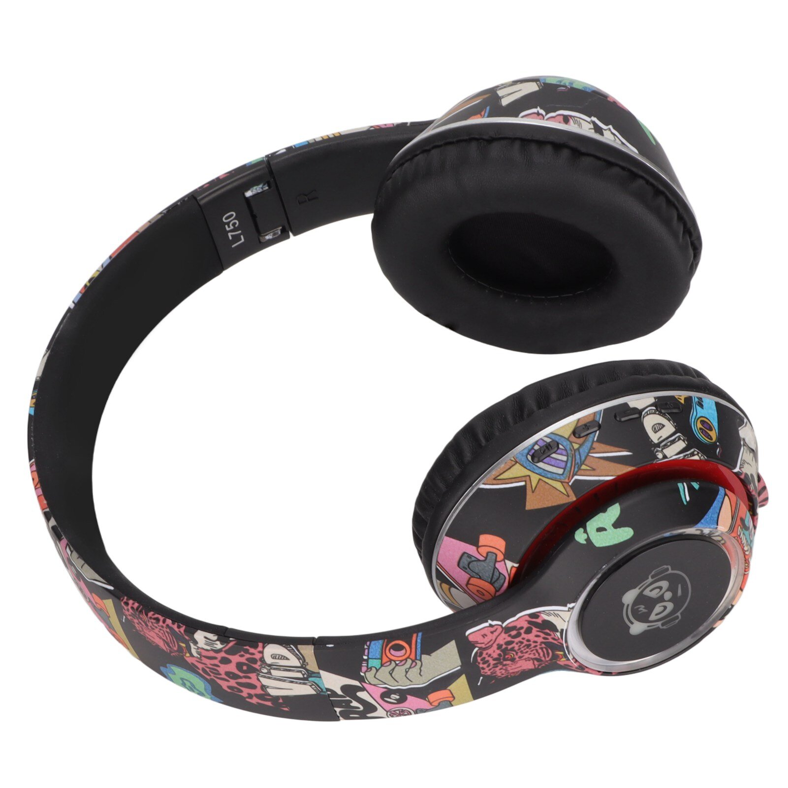 Bluetooth-гарнитура HiFi, стабильная, от 20 Гц до 20 кГц, пониженная мощность, светодиодная беспроводная игровая гарнитура с разноцветной подсветкой, черная