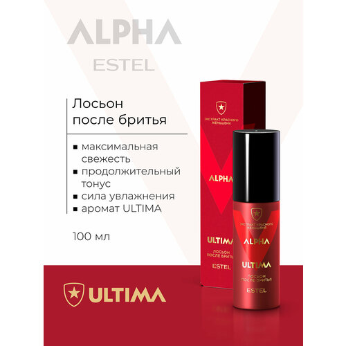 фото Лосьон после бритья estel professional тонизирующий alpha ultima экстракт красного женьшеня 100 мл